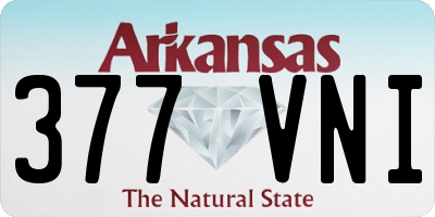 AR license plate 377VNI