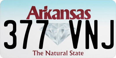 AR license plate 377VNJ