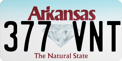 AR license plate 377VNT