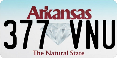 AR license plate 377VNU