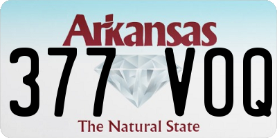 AR license plate 377VOQ