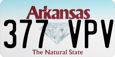 AR license plate 377VPV