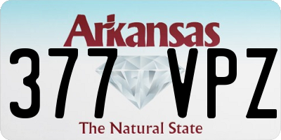 AR license plate 377VPZ