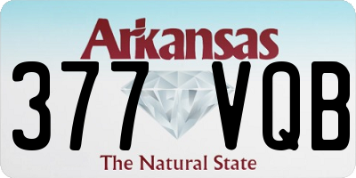 AR license plate 377VQB