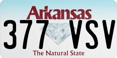 AR license plate 377VSV