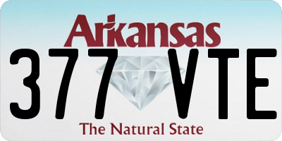AR license plate 377VTE