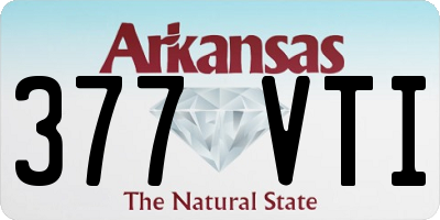 AR license plate 377VTI