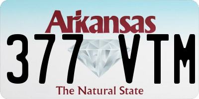 AR license plate 377VTM