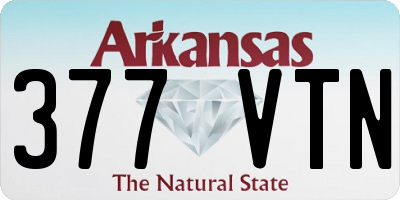 AR license plate 377VTN