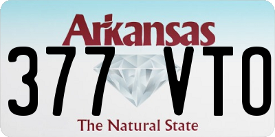 AR license plate 377VTO