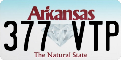 AR license plate 377VTP
