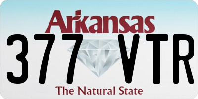AR license plate 377VTR
