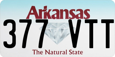 AR license plate 377VTT