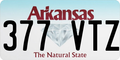 AR license plate 377VTZ