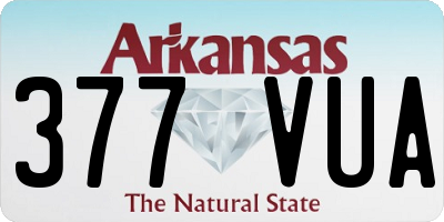 AR license plate 377VUA