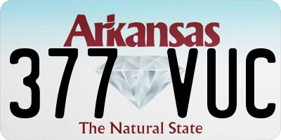 AR license plate 377VUC