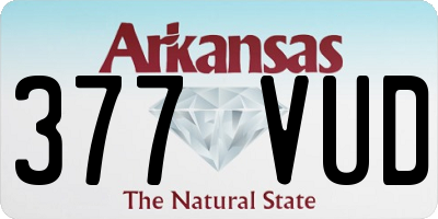AR license plate 377VUD