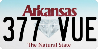 AR license plate 377VUE