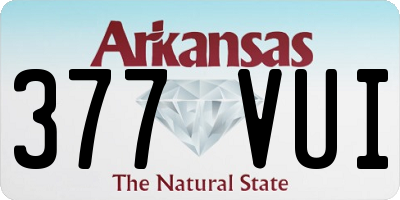 AR license plate 377VUI