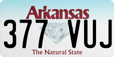 AR license plate 377VUJ