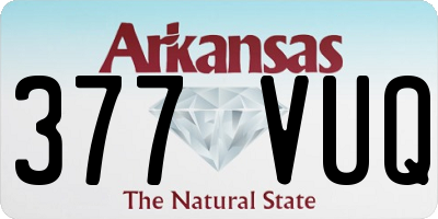 AR license plate 377VUQ