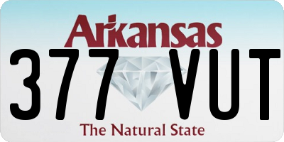 AR license plate 377VUT