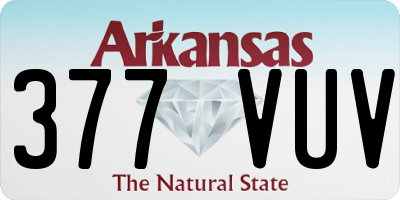 AR license plate 377VUV