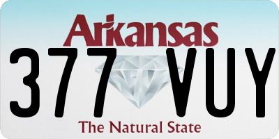 AR license plate 377VUY
