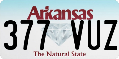 AR license plate 377VUZ