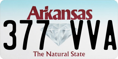 AR license plate 377VVA