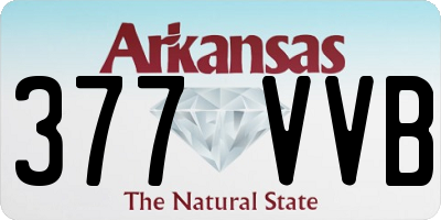 AR license plate 377VVB