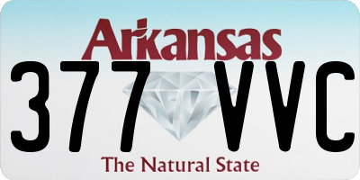 AR license plate 377VVC