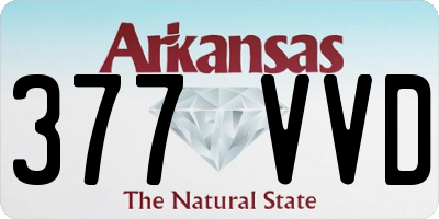 AR license plate 377VVD