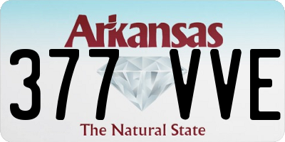 AR license plate 377VVE