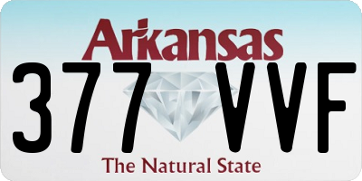 AR license plate 377VVF