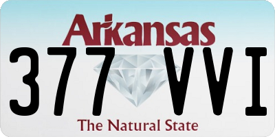 AR license plate 377VVI