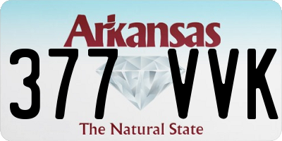 AR license plate 377VVK