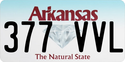 AR license plate 377VVL