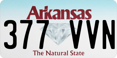 AR license plate 377VVN