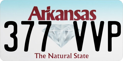 AR license plate 377VVP