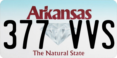 AR license plate 377VVS