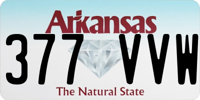 AR license plate 377VVW