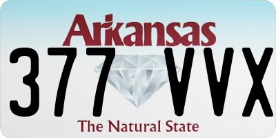 AR license plate 377VVX