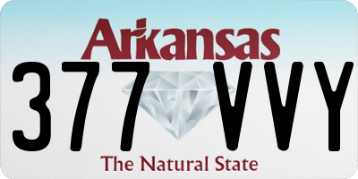 AR license plate 377VVY