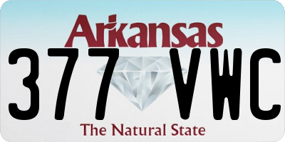 AR license plate 377VWC