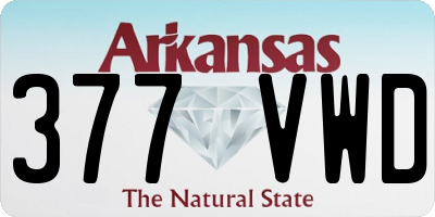 AR license plate 377VWD