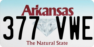 AR license plate 377VWE