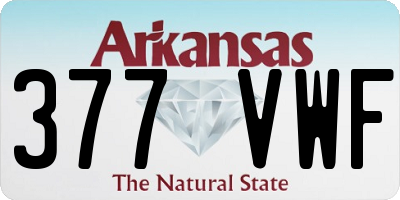 AR license plate 377VWF