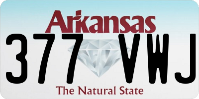 AR license plate 377VWJ