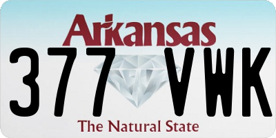 AR license plate 377VWK
